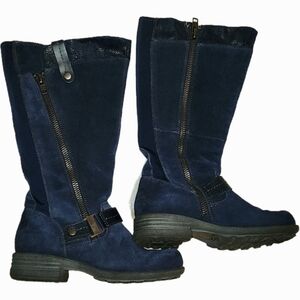 Earth Origins by Earth blue  partial suede boots Suze 6M